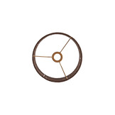 Light & Living - Lampenkap TOSSA - Ø30x21cm - Bruin