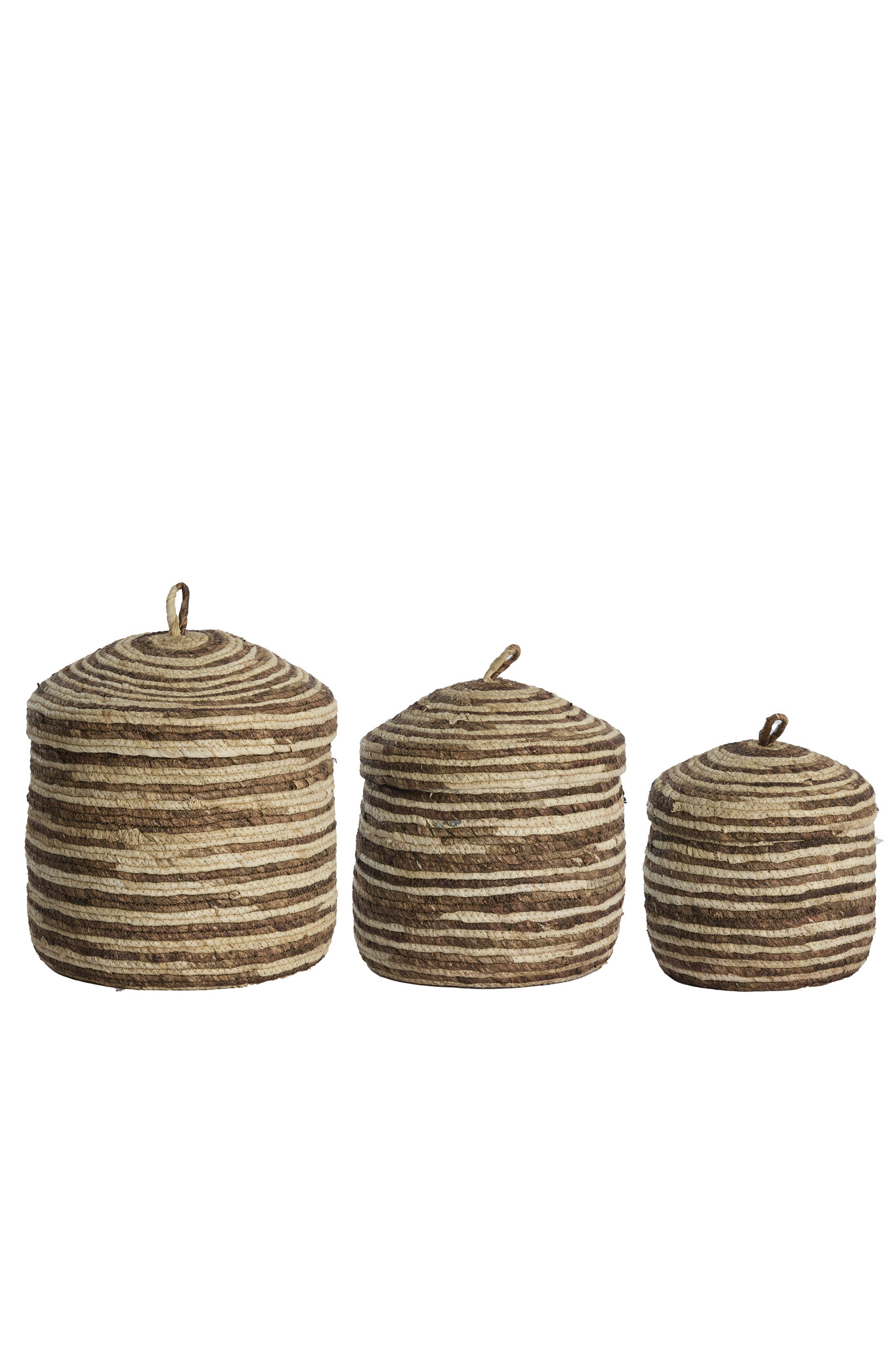 Light & Living - Mand KILRUSH - Ø34x36cm - Bruin - Set van 3