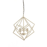 Light & Living - Hanglamp DRIZELLA - Ø46x56cm - Wit
