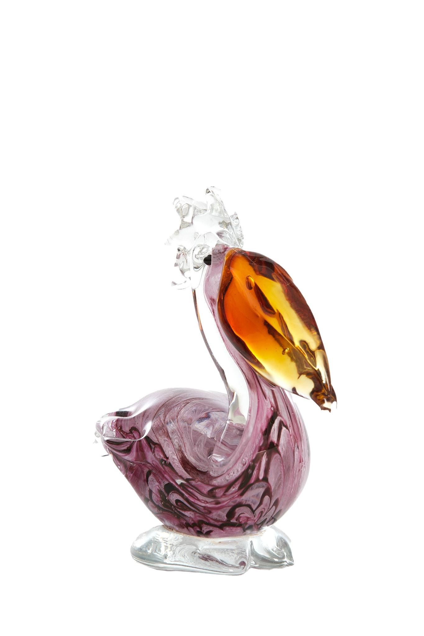 Light & Living - Ornament PELICAN - 15x7.5x17cm - Roze