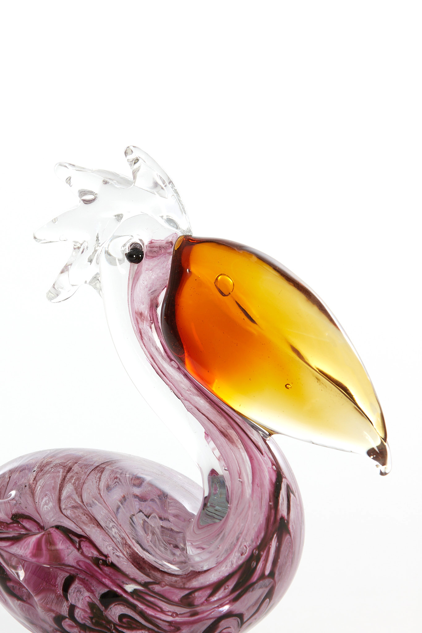 Light & Living - Ornament PELICAN - 15x7.5x17cm - Roze