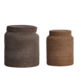 Light & Living - Mand BETANIA - Ø33x38cm - Bruin - Set van 2