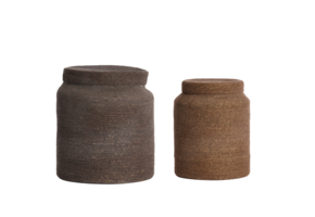 Light & Living - Mand BETANIA - Ø33x38cm - Bruin - Set van 2