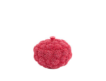 Light & Living - Deco box+deksel CORAL - Ø20x15.5cm - Rood