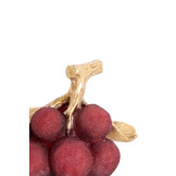 Light & Living - Ornament JAGODY - 24x14x16.5cm - Rood