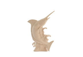 Light & Living - Ornament SWORDFISH - 33x16.5x43.5cm - Wit
