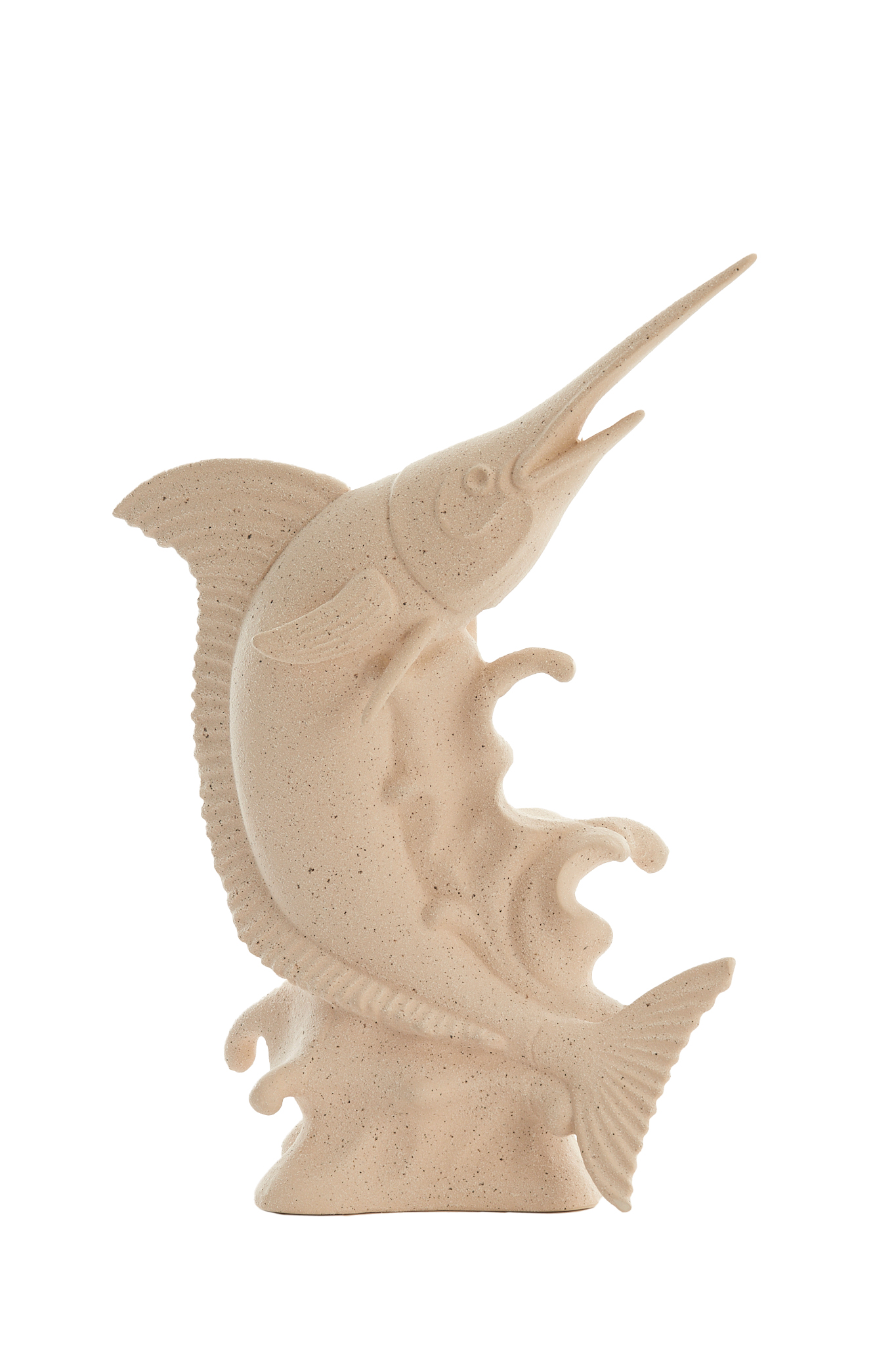 Light & Living - Ornament SWORDFISH - 33x16.5x43.5cm - Wit