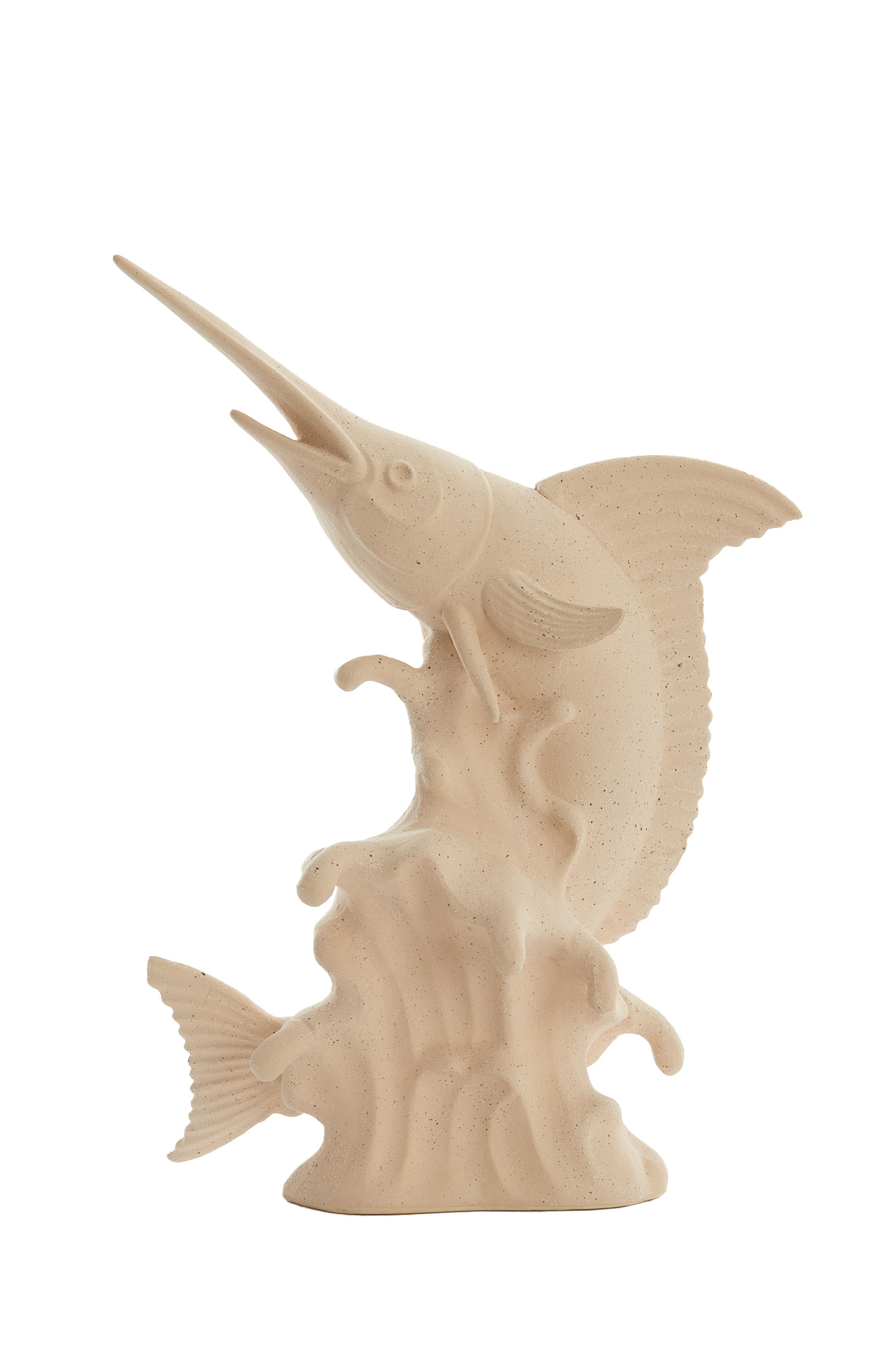 Light & Living - Ornament SWORDFISH - 33x16.5x43.5cm - Wit