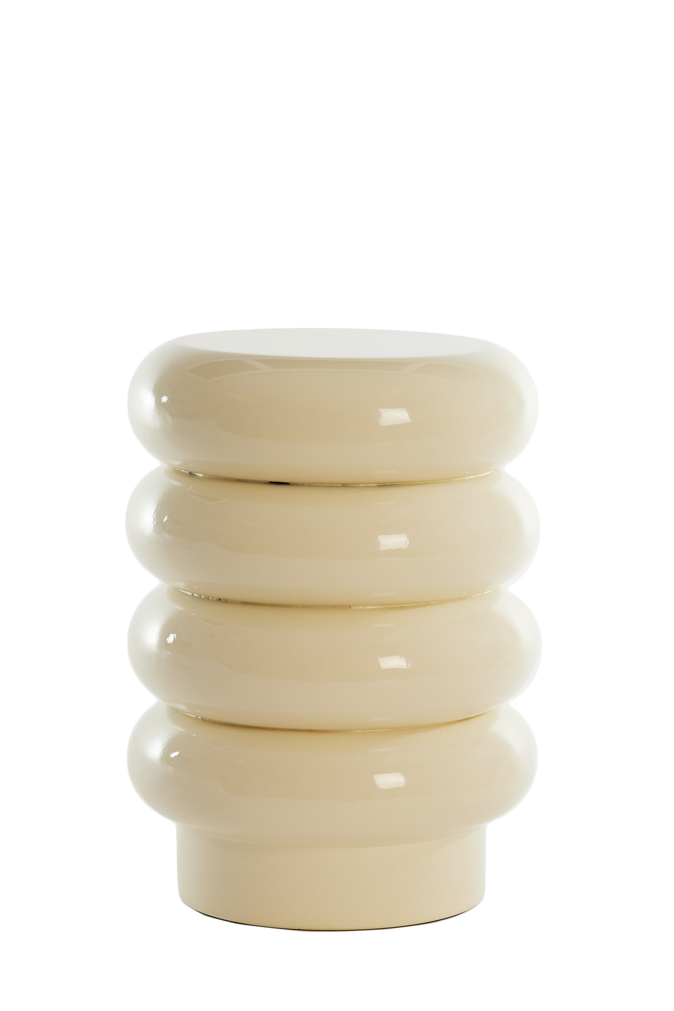 Light & Living - Bijzettafel MIROGI - Ø30x40cm - Wit