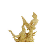 Light & Living - Ornament BIRDS - 43x21x43cm - Geel