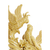 Light & Living - Ornament BIRDS - 43x21x43cm - Geel