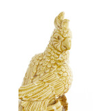 Light & Living - Ornament BIRD - 22.5x14x39cm - Geel