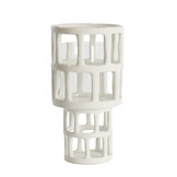 Light & Living - Windlicht ALIMOS - Ø18.5x34.5cm - Wit