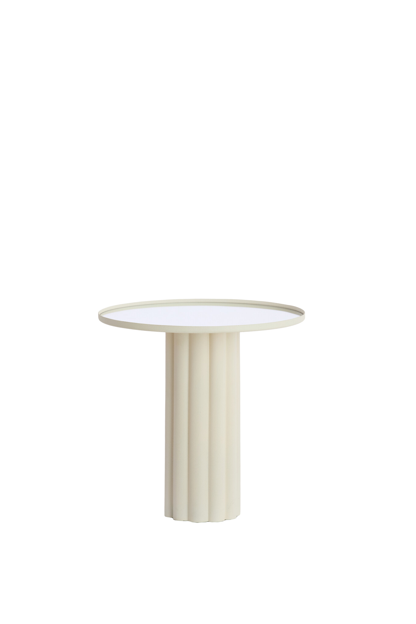 Light & Living - Bijzettafel ROSARIO - Ø51x50cm - Wit