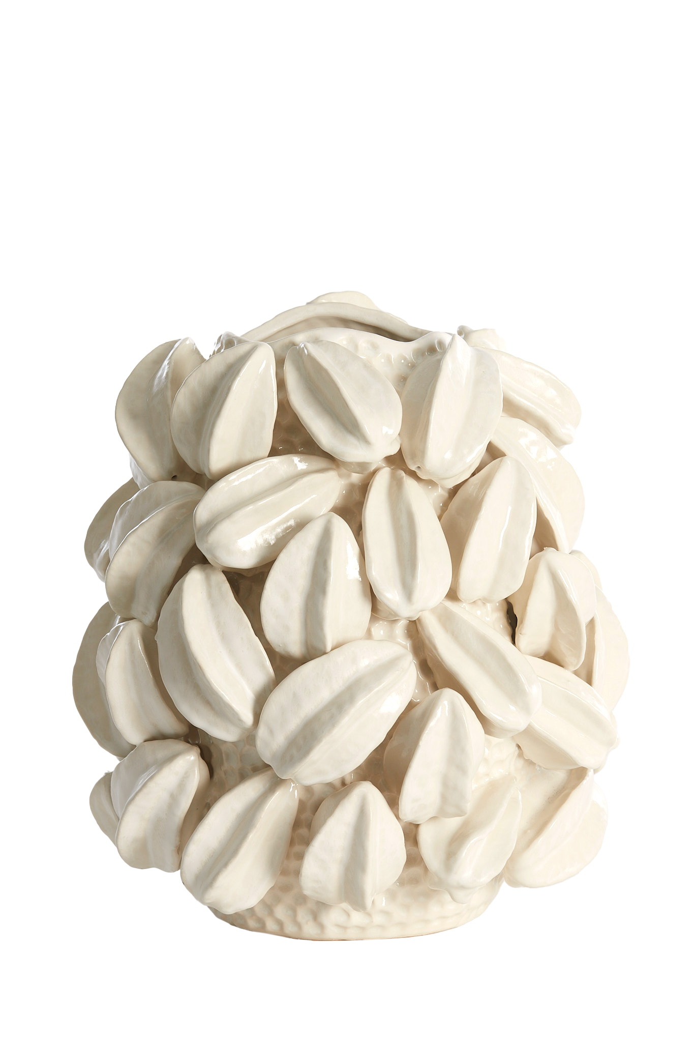 Light & Living - Vaas CARAMBOLA - 32x31.5x36.5cm - Wit