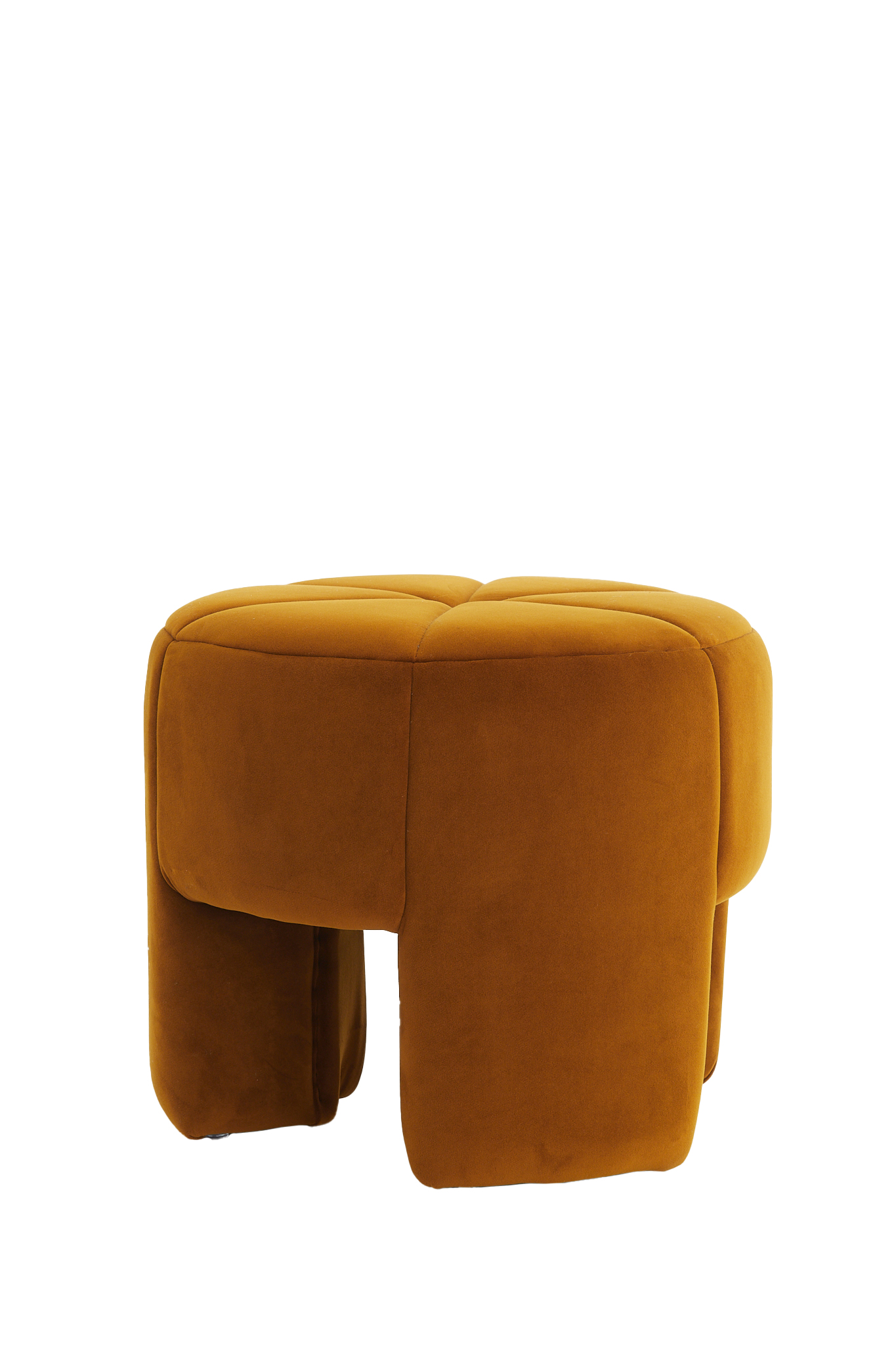 Light & Living - Poef BATOEMI - Ø51x45cm - Oranje