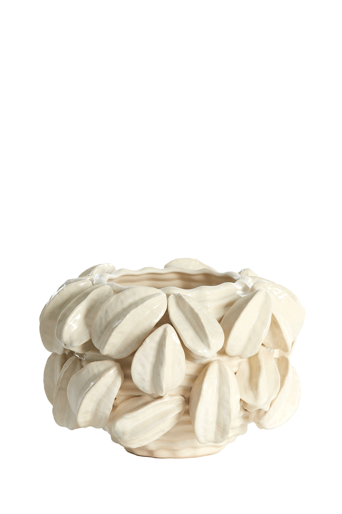 Light & Living - Vaas CARAMBOLA - 33.5x33x23cm - Wit