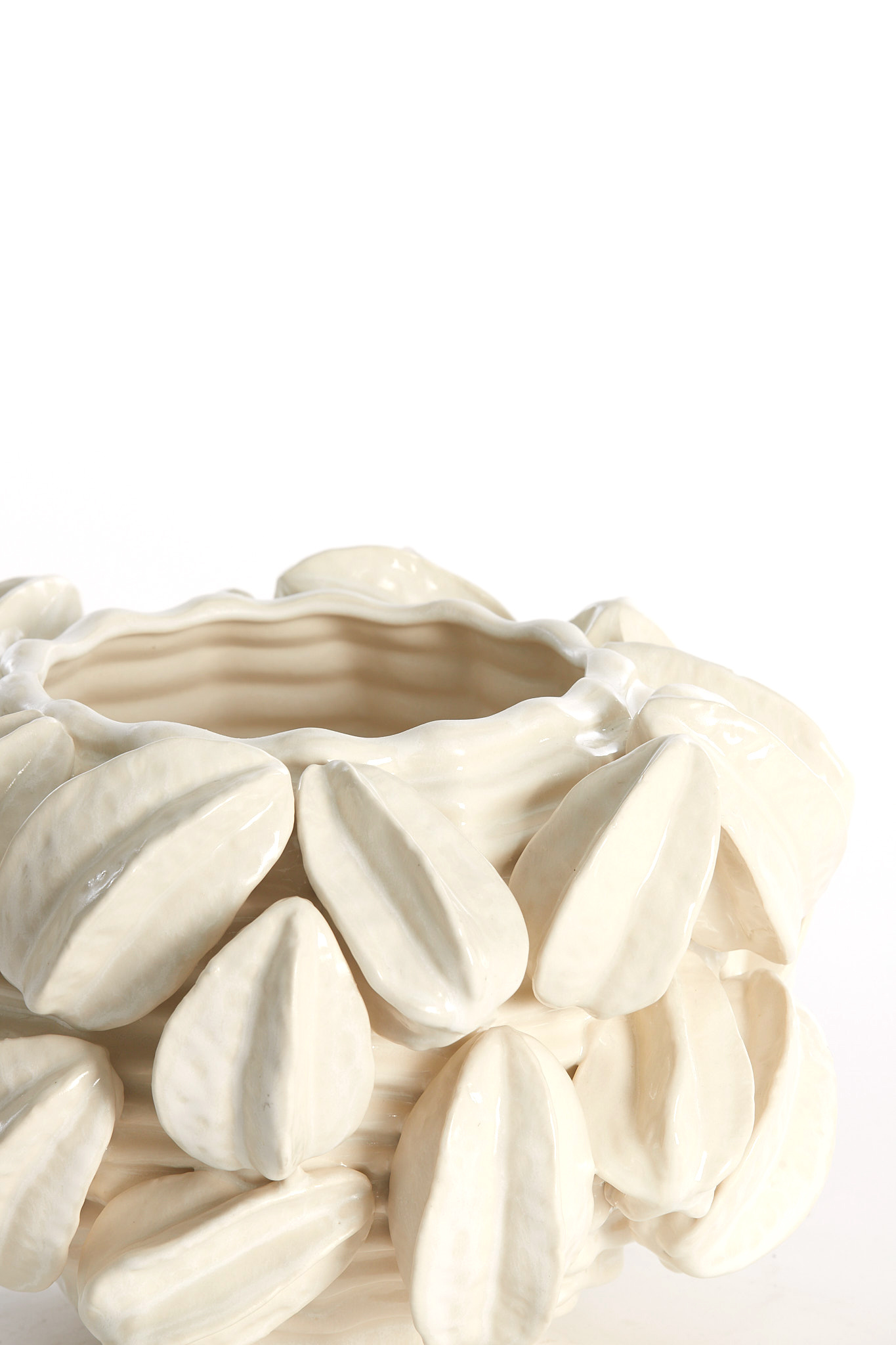 Light & Living - Vaas CARAMBOLA - 33.5x33x23cm - Wit