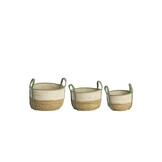 Light & Living - Mand KINSALE - Ø33x23cm - Bruin - Set van 3