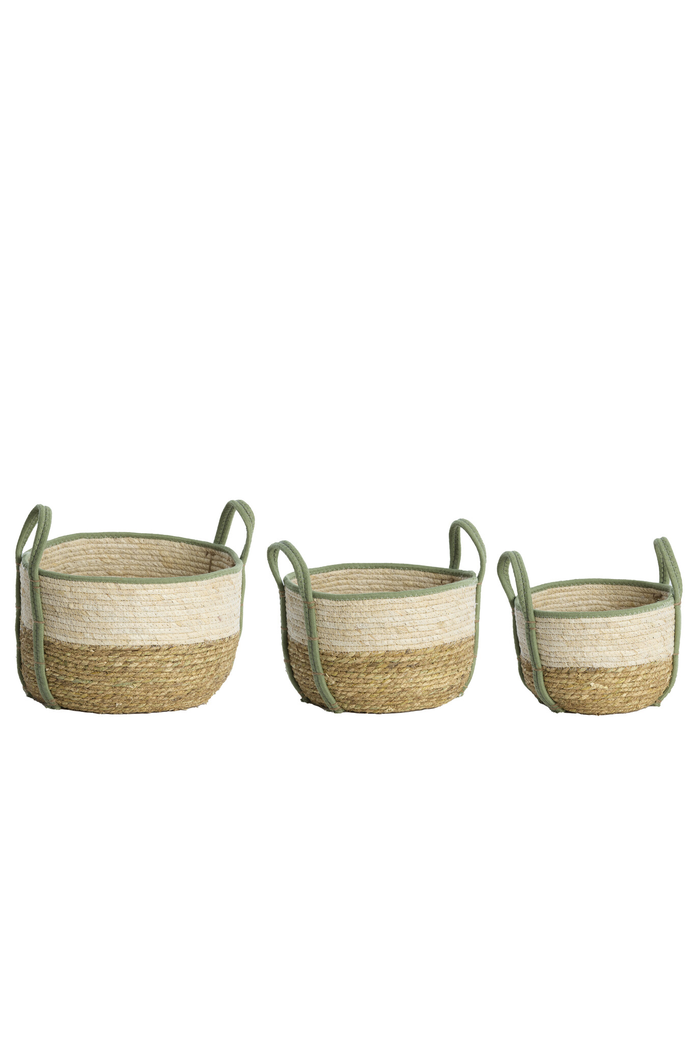 Light & Living - Mand KINSALE - Ø33x23cm - Bruin - Set van 3