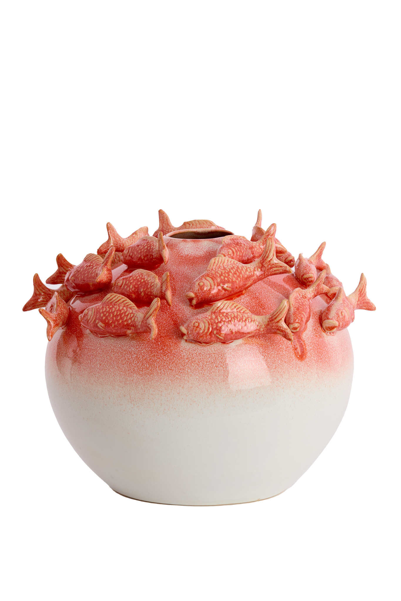 Light & Living - Vaas FISH - Ø41.5x32cm - Rood
