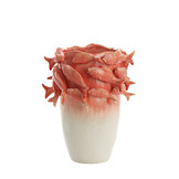Light & Living - Vaas FISH - 29x28x36.5cm - Rood