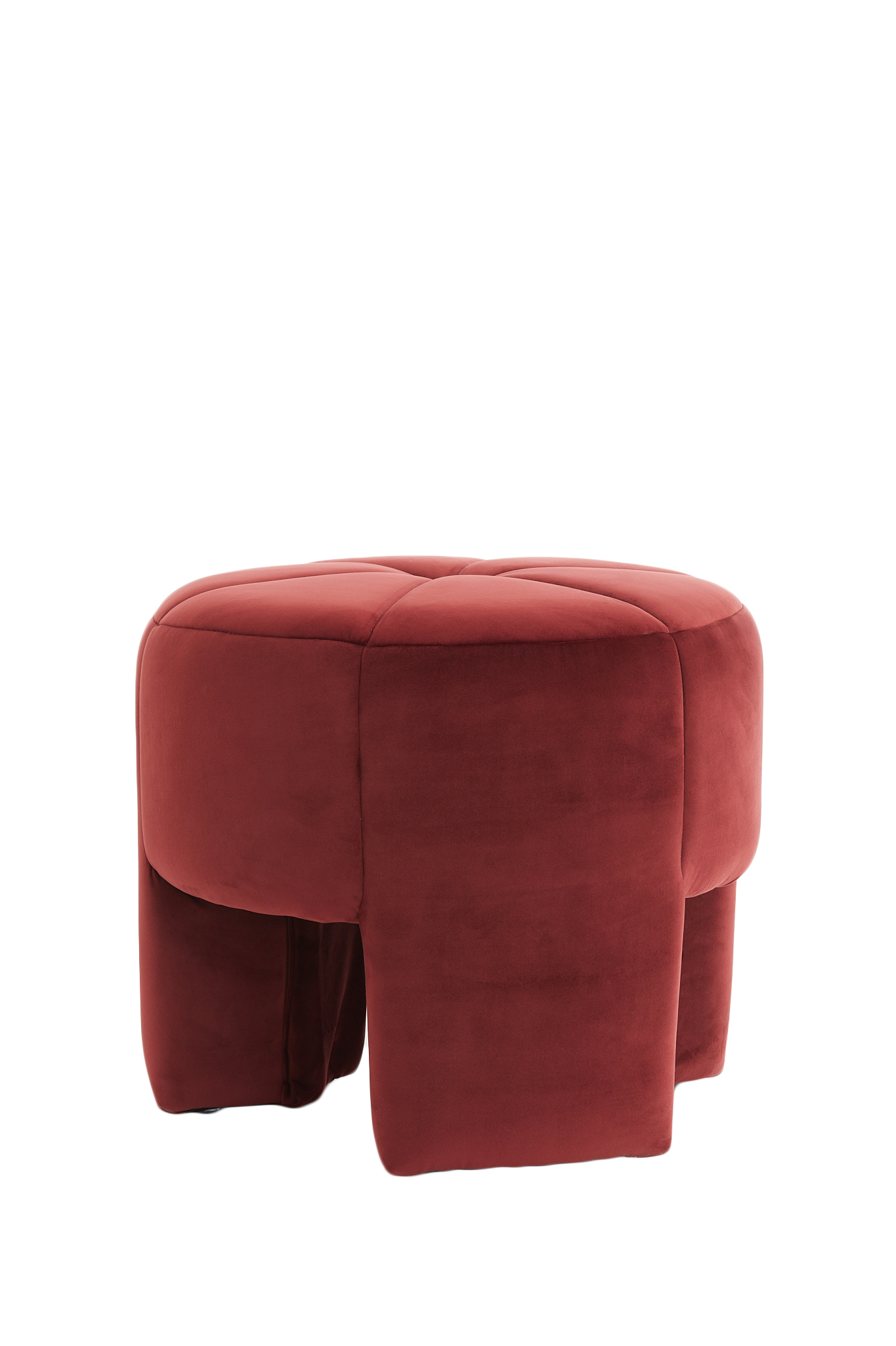 Light & Living - Poef BATOEMI - Ø51x45cm - Rood