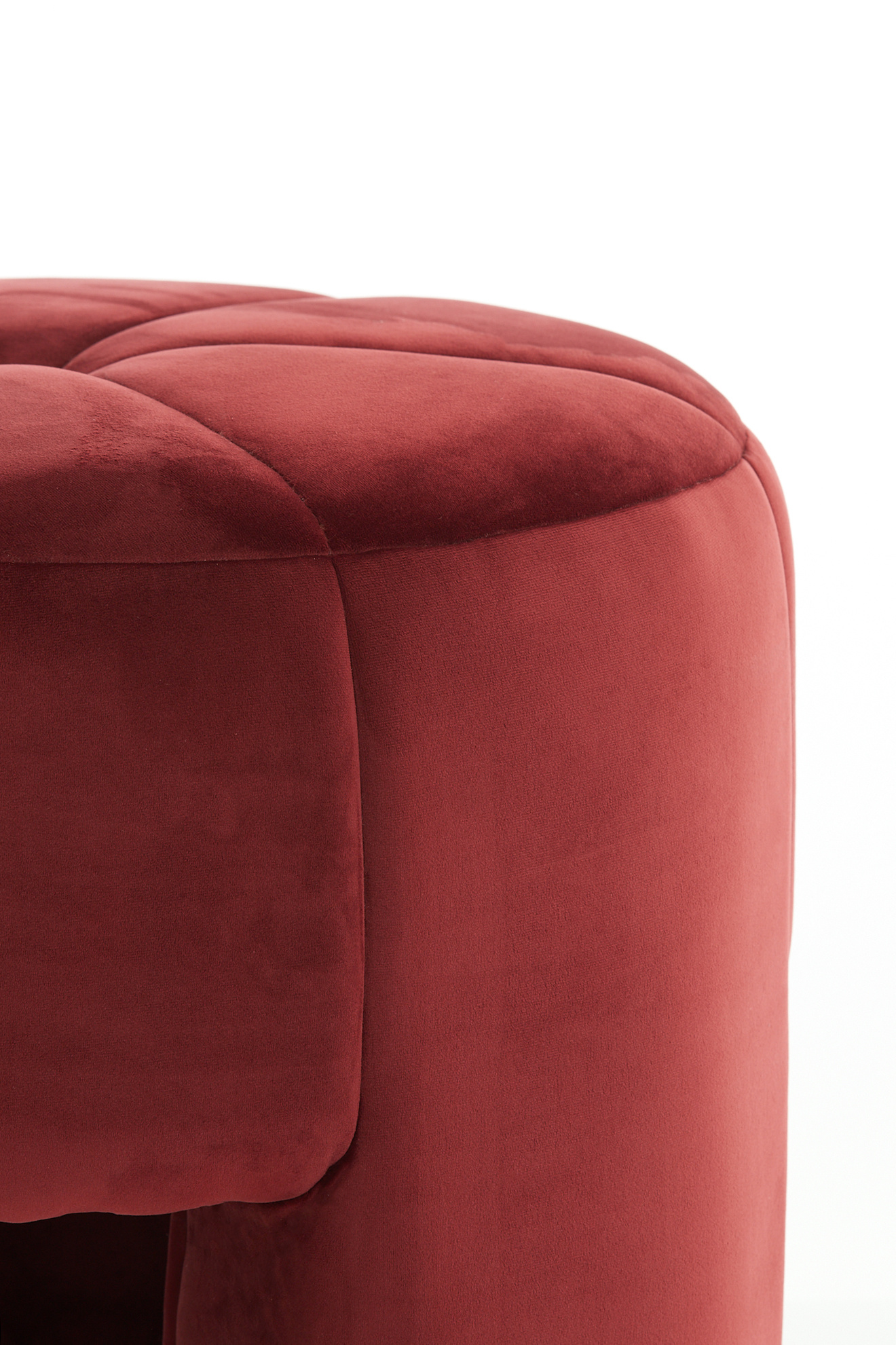 Light & Living - Poef BATOEMI - Ø51x45cm - Rood
