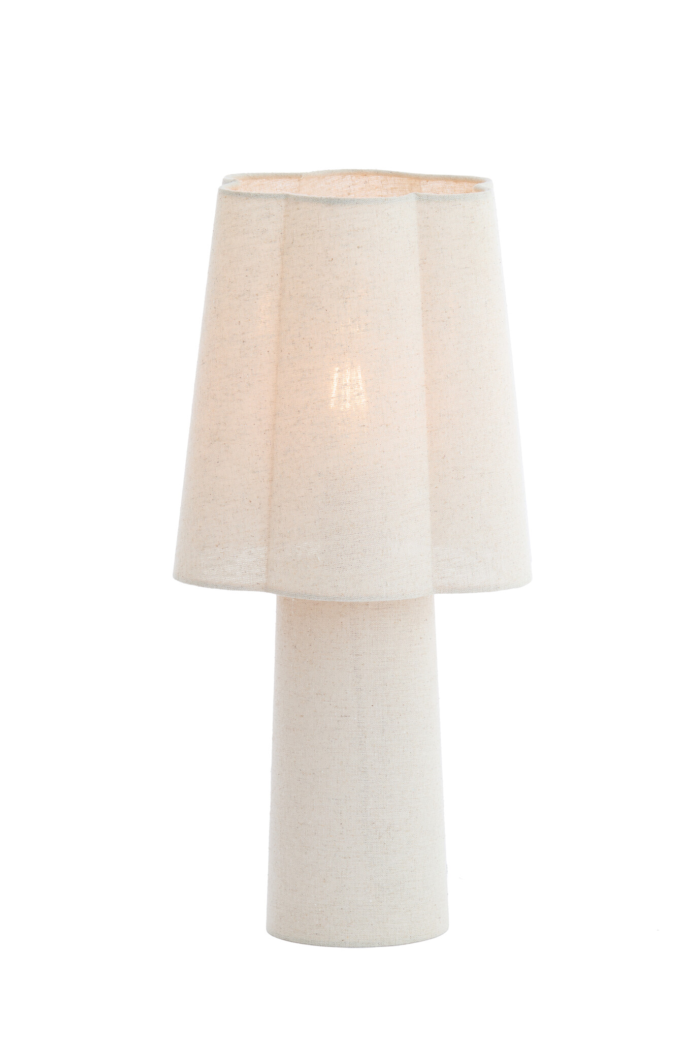 Light & Living - Tafellamp MUSABY - Ø25x50cm - Wit