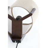Light & Living - Wandlamp LITTO - 22x18x36cm - Bruin