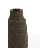 Light & Living - Vaas KIDIRA - Ø18.5x38cm - Bruin