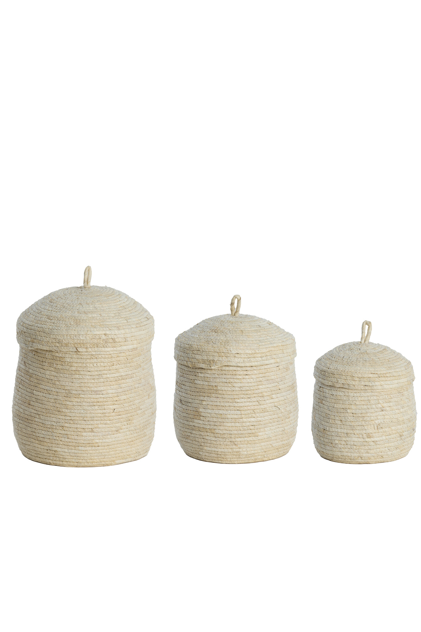 Light & Living - Mand KENMARE - Ø34x36cm - Bruin - Set van 3