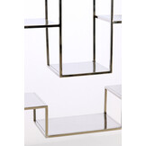 Light & Living - Kast open REZINA - 100x30x205cm - Grijs