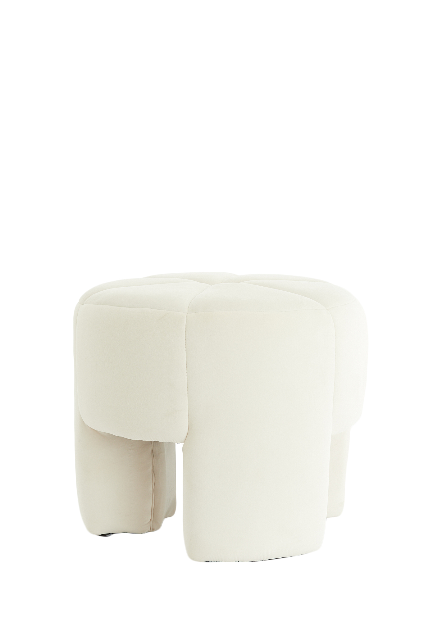 Light & Living - Poef BATOEMI - Ø51x45cm - Wit