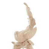 Light & Living - Ornament BIRD - 21.5x17x35cm - Wit