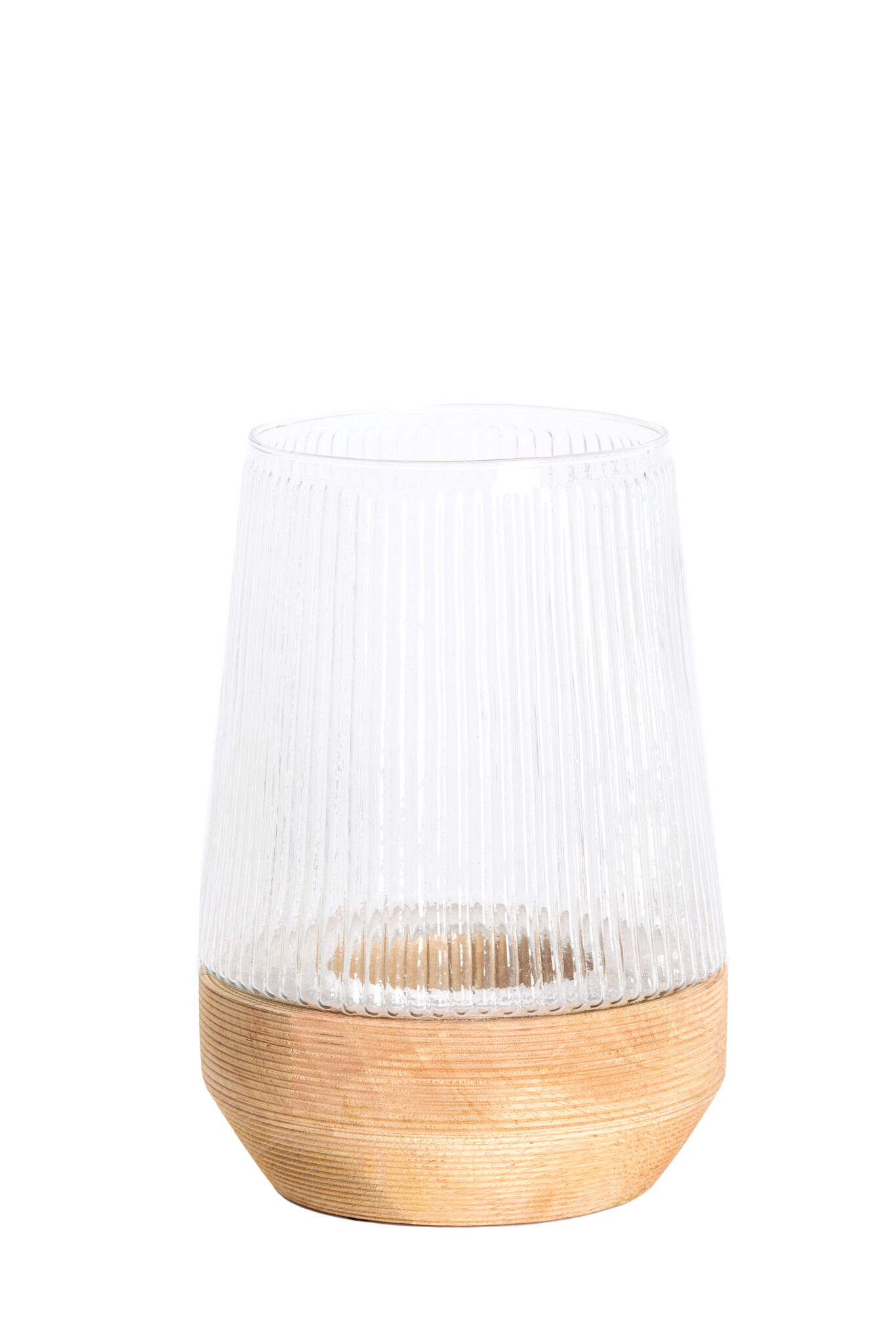 Light & Living - Windlicht MINAS - Ø18x26cm - Bruin