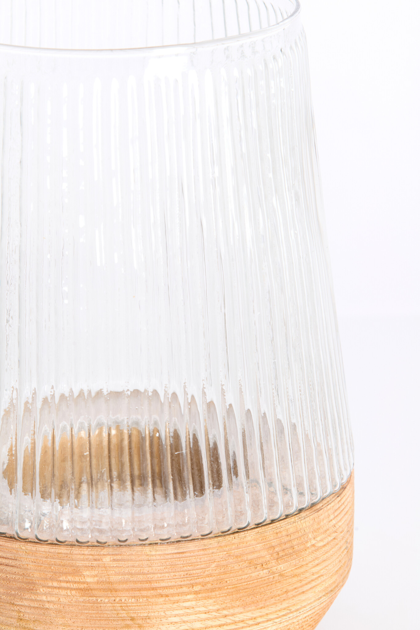 Light & Living - Windlicht MINAS - Ø18x26cm - Bruin