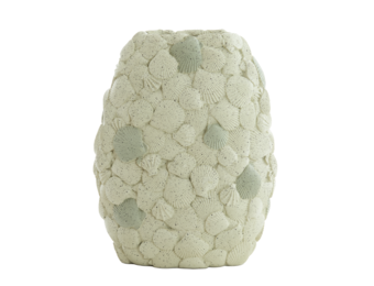 Light & Living - Vaas SHELL - 31.5x19.5x40cm - Wit