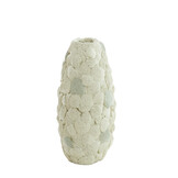 Light & Living - Vaas SHELL - 31.5x19.5x40cm - Wit