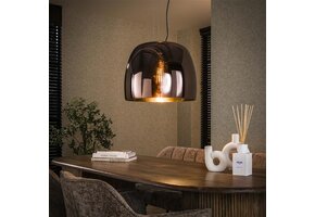 Hoyz Collection - Hanglamp 1L Drift XL Glass - Copper Color Glas