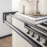 Hoyz Collection - Kapstok 10 Haaks Roede Ronde Buis  - Donkergrijs Mat