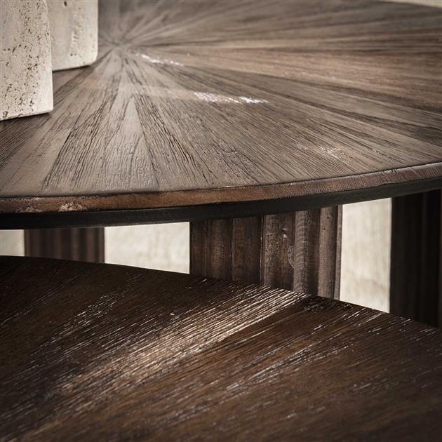 Hoyz Collection - Salontafel Maya Teak - Teak Rust Brown - Set van 2
