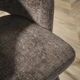 Hoyz Collection - Barstoel Boucle Salon - Tissee Cargo Bruin - Set van 2