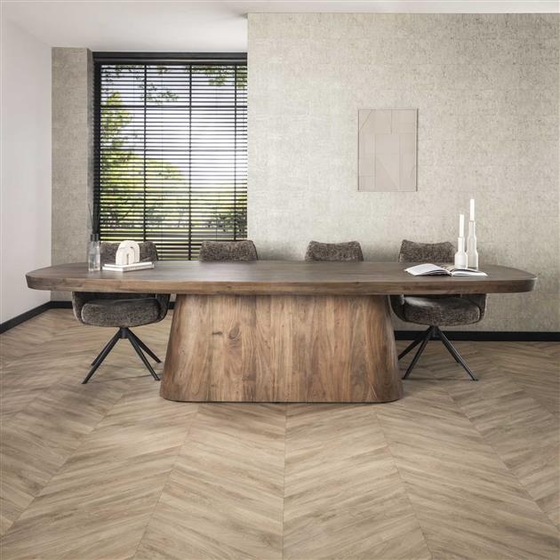 Hoyz Collection - Eetkamertafel 300 Arcadia Oval - Massief Acacia Drift Brown