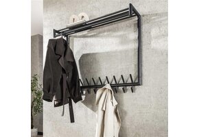 Hoyz Collection - Kapstok 20 Haaks Hoog Roede Ronde Buis - Donkergrijs Mat