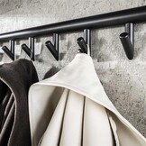 Hoyz Collection - Kapstok 10 Haaks Roede-hoedenplank - 3D Zwart Bruin