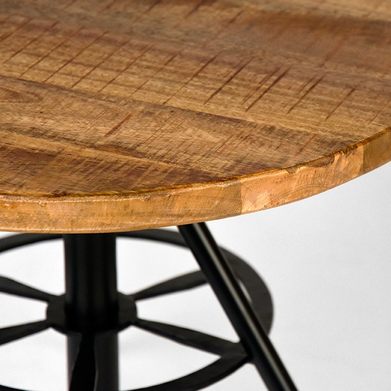 LABEL51 Salontafel Solid - Rough - Mangohout - Rond - 60 cm