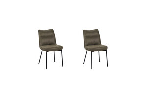 LABEL51 - Eetkamerstoel Lennon - Moss - 89x50x65cm - Set van 2