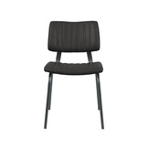 LABEL51 - Eetkamerstoel Gusto - Zwart - 56x46x79cm - Set van 2