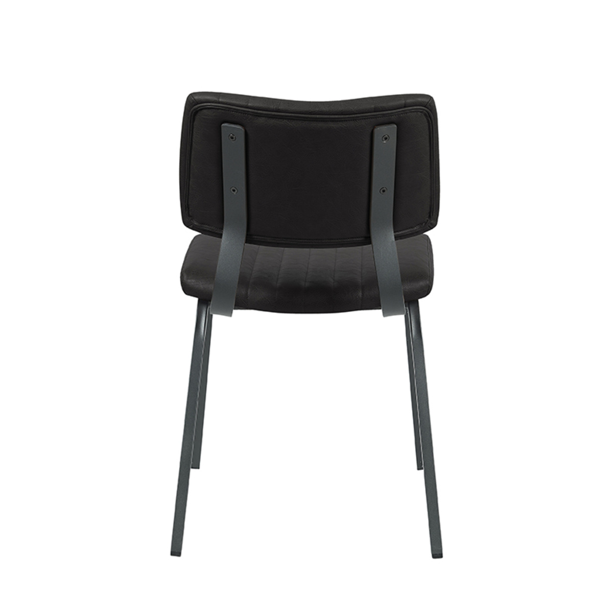 LABEL51 Eetkamerstoel Gusto - Zwart - PU-Leder - set van 2